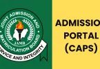 jamb admission portal on caps