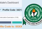 how to generate JAMB profile code