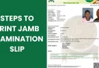 print JAMB examination slip