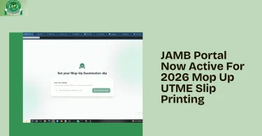 jamb-portal-now-active-for-2026-mop-up-utme-slip-printing
